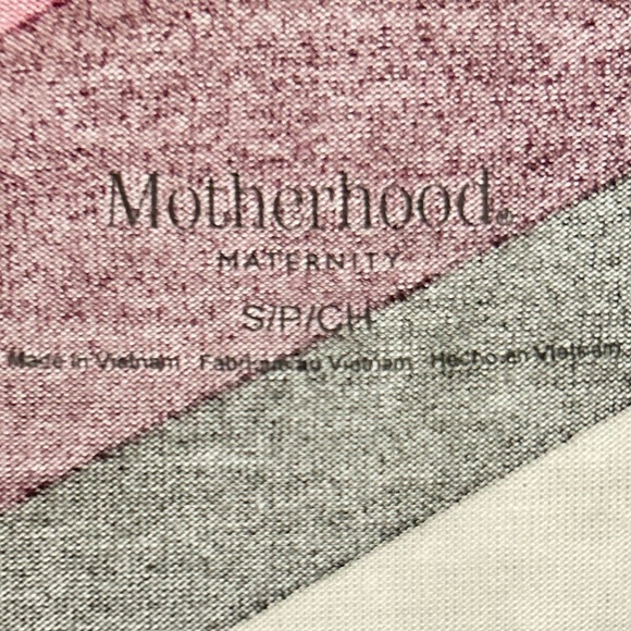 Motherhood Maternity multi Striped Long Sleeve Top ruched side small (maternity) - Picture 10 of 10